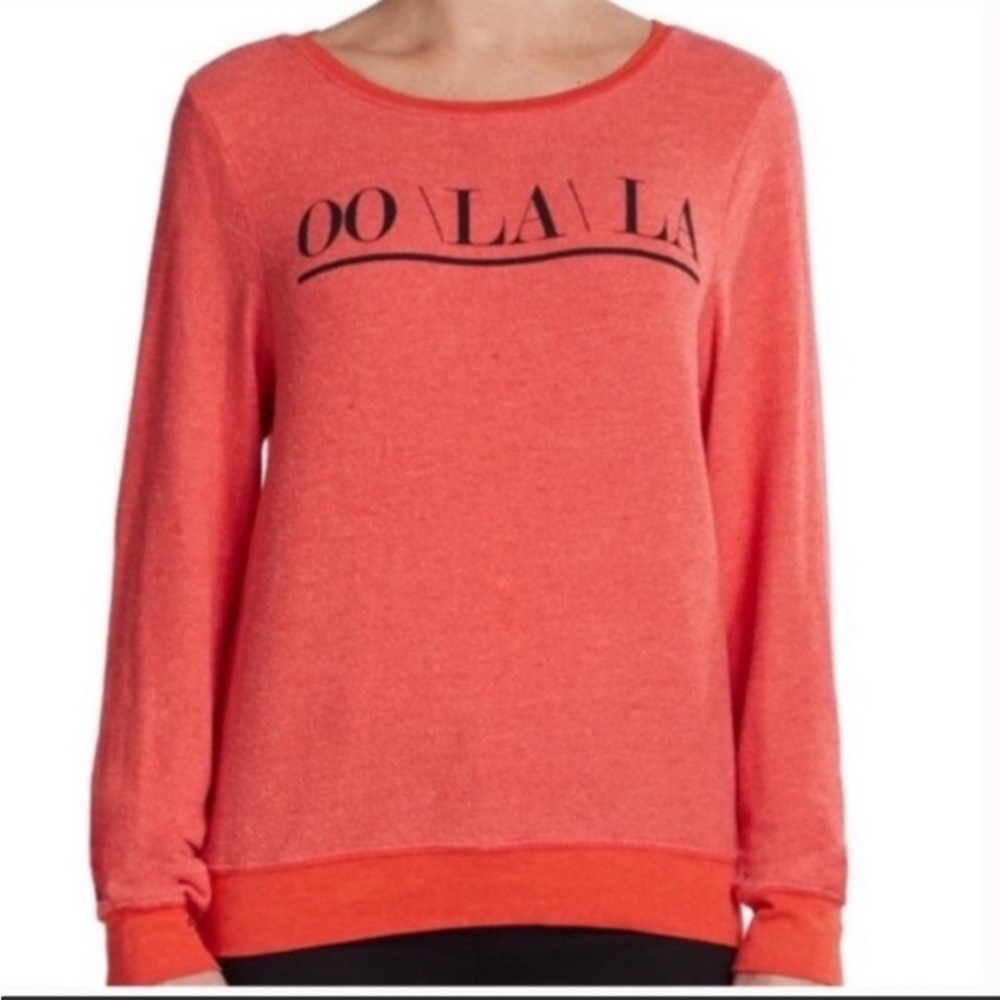 WILDFOX “OO LA LA” sweater, XS, red, excellent condition